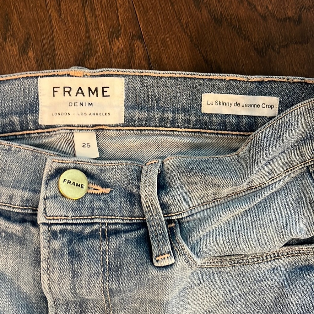 Frame Denim Le Skinny De Jeanne Crop Jeans 25 EUC